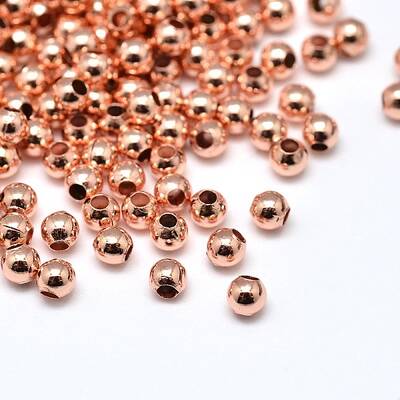 Brass Round Beads
