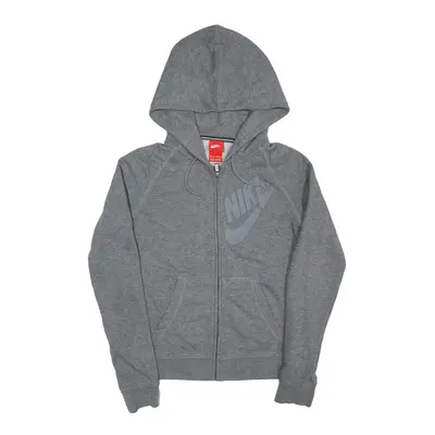 NIKE Hoodie Grey Full Zip Mens XS