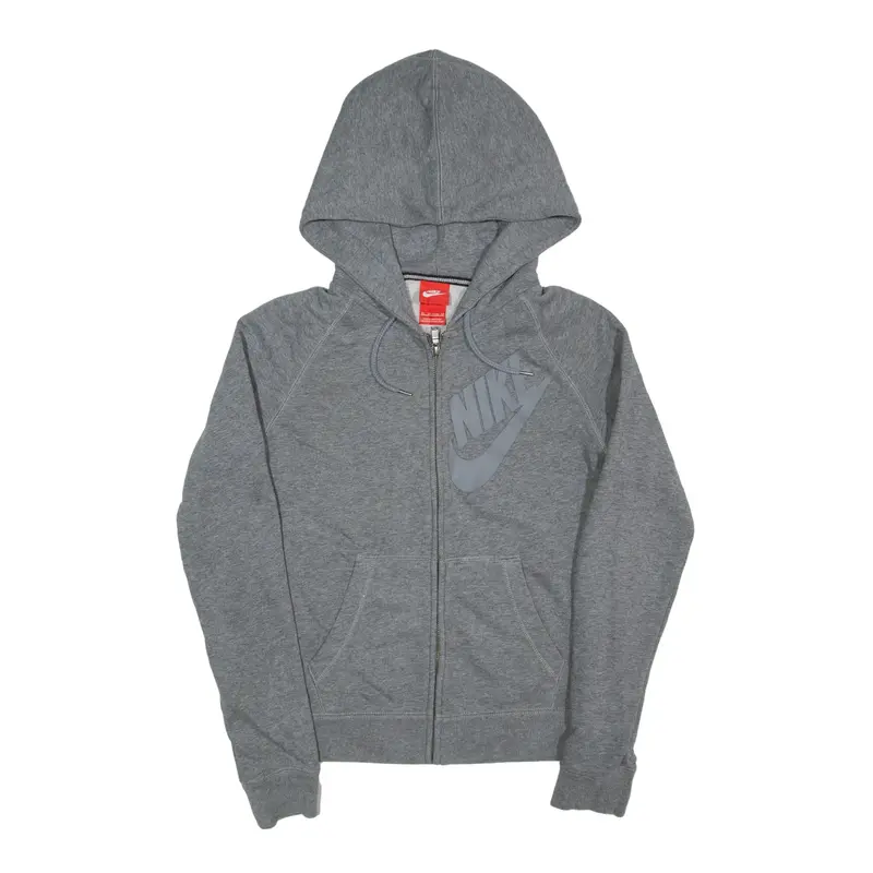 NIKE Hoodie Grey Full Zip Mens XS