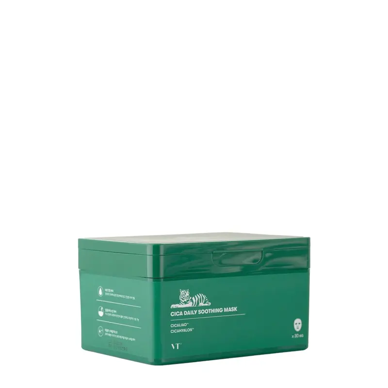 VT Cosmetics Cica Deer Maschera lenitiva quotidiana per pelle secca e stanca 350 g x 30 fogli