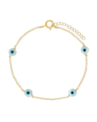 Ojitos Bracelet | Metal Color: Gold | Length: Adjustable 7 - 8 inches
