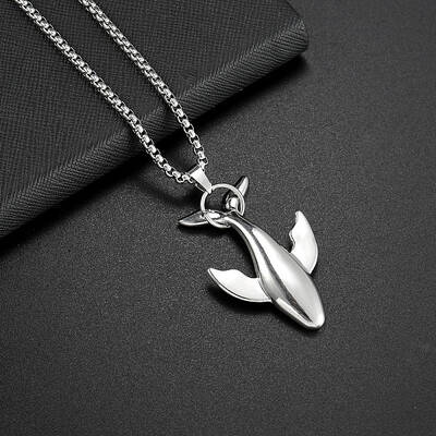 Alloy Whale Pendant Necklaces