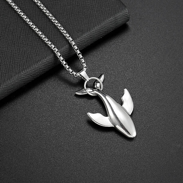 Alloy Whale Pendant Necklaces