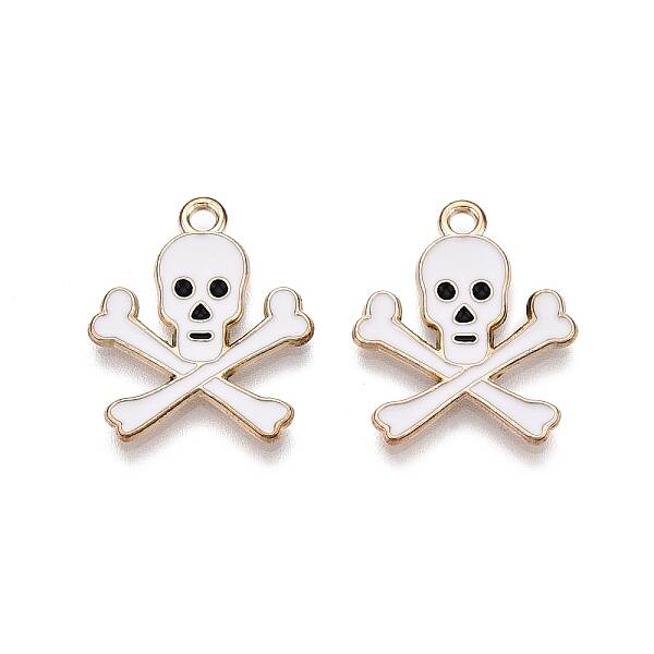 Halloween Theme Alloy Enamel Pendants