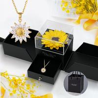 Elegant Sunflower Necklace Gift Set - Celebrate Love, Loyalty & Life's Milestones for Her