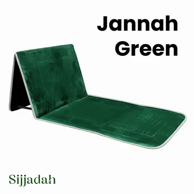 Sijjadah Fold | Foldable Prayer Mat, Prayer Rug with Backrest, Prayer Rug for Ramadan, Eid, Muslim Gift