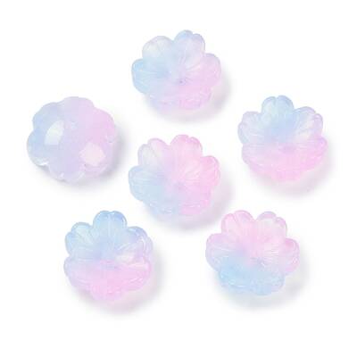 Transparent Spray Paint Glass Beads