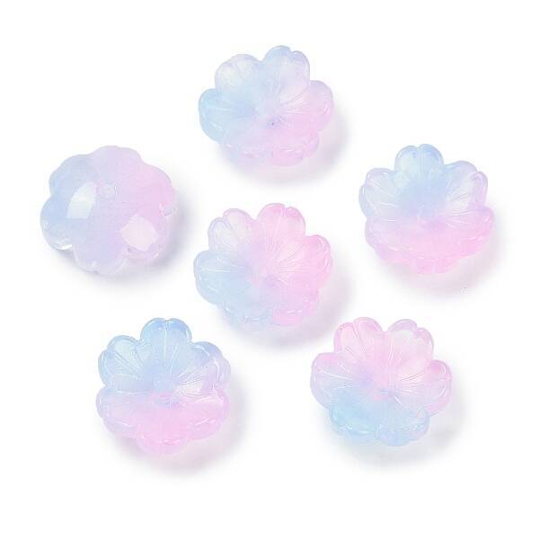 Transparent Spray Paint Glass Beads