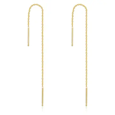 14K Gold Drop Earrings
