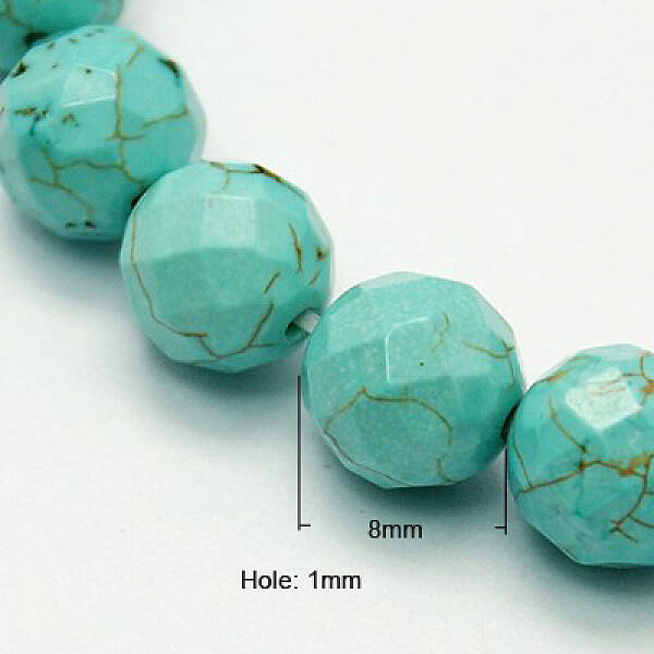 Natural Howlite Beads Strands
