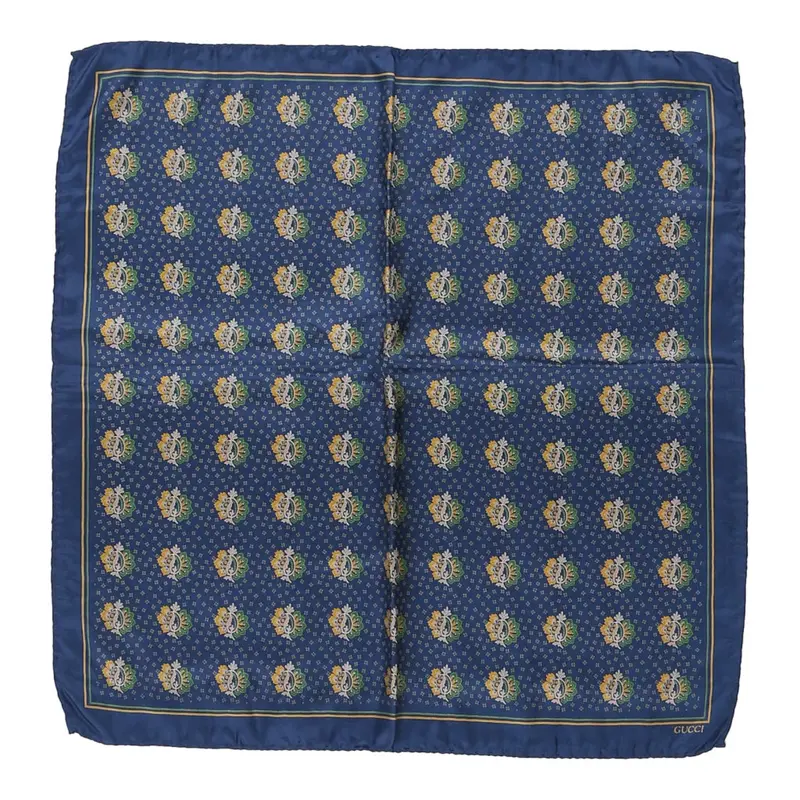 Gucci Handkerchief - No Size Blue Silk | Size: no size