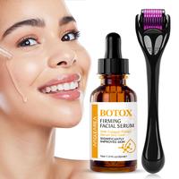 Botox & Collagen Firming Face Serum with Facial Roller, Refreshing and Non-greasy Daily Facial Care Essence, Day and Night Ne...