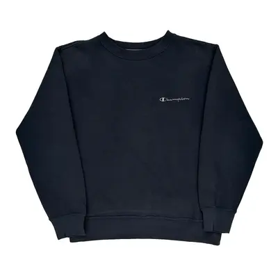 Champion Sweatshirt - Medium Navy Cotton Blend | Size: medium