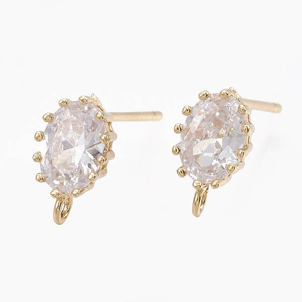 Brass Stud Earring Findings