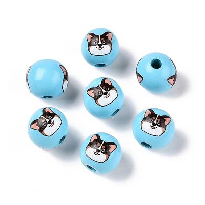 Wood European Beads