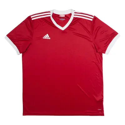 ADIDAS Template Mens Football Shirt Jersey Red V-Neck XL