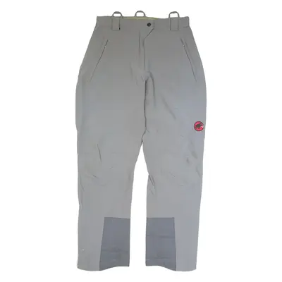 MAMMUT Outdoor Womens Trousers Grey Relaxed Straight W30 L29
