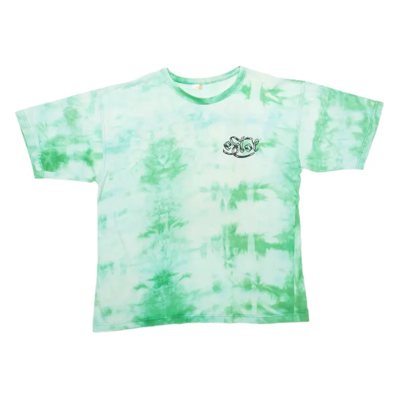 TOXO Mens Tie Dye T-Shirt Green XL