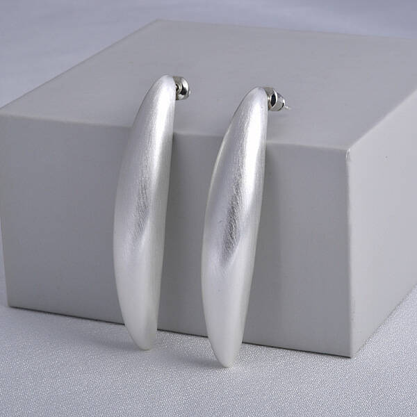 Banana Brass Stud Earrings for Women