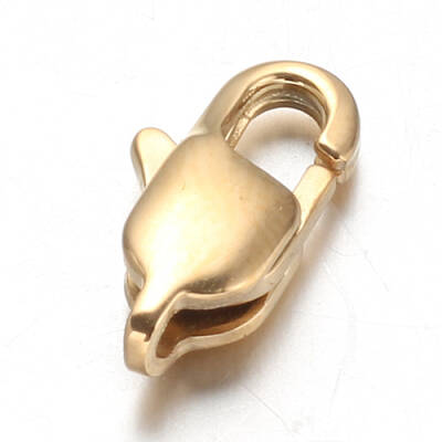 Ion Plating(IP) 304 Stainless Steel Lobster Claw Clasps