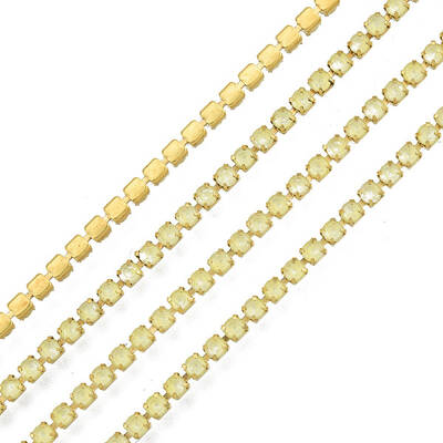 Brass Rhinestone Strass Chains