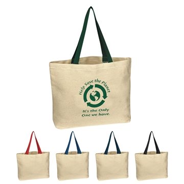 25 Custom Natural 10 oz. Cotton Canvas Tote Bag