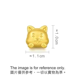 'Fate & Myth' 999 Gold Dog Charm