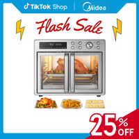 Midea Flexify French Door Air Fryer Toaster Oven Combo 26.4 QT, Summer Turn-Up gift, Extra Large Countertop Air Fryer Oven 10...