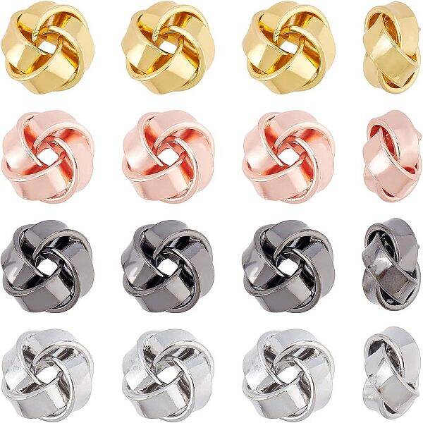 16Pcs 4 Colors Brass Beads