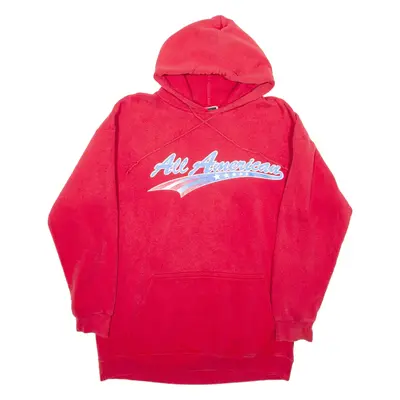 JERRY LEIGH All American Mens Red Hoodie USA M