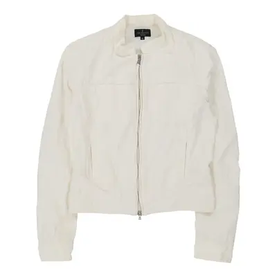 Trussardi Jeans Jacket - Small White Cotton | Size: small