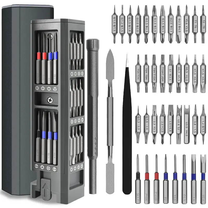 Magnetic Screwdriver Set, 71-in-1 Precision Screwdriver Set, Mini Repair Tool Kit for Glasses, Watch, Computer, Phone, Electr...