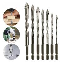 Masonry Drill Bit Set,7 Count Sawtooth Eccentric Drill Bit Set,Industrial Strength Carbide Drill Bit Tip,Suitable for all Til...