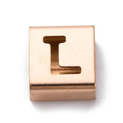 Ion Plating(IP) 304 Stainless Steel Square Slide Charms