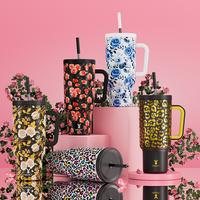 【Delivery within three days】MEOKY Reusable Stainless Steel Car Cup,Portable Leak-proof Water Cup, Keeps Cold for 24 Hours...