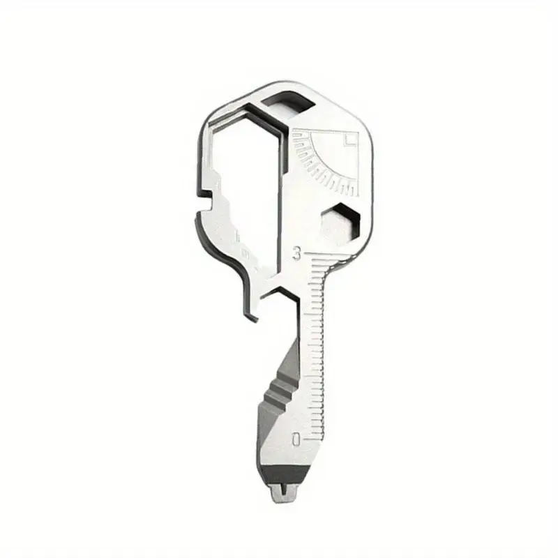 Stainless Steel Keychain Multitool, 24-in-1 EDC Tool with Stylish Design for Home and Outdoor Use, Multifunctional Key Tool ...