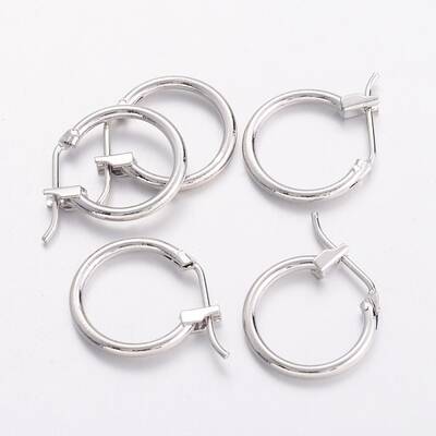 Brass Hoop Earrings