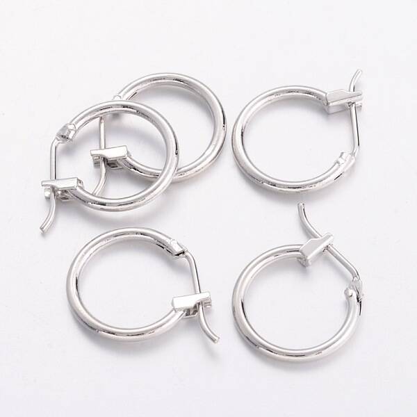 Brass Hoop Earrings