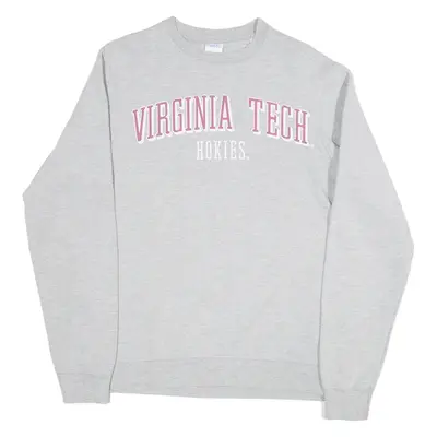 PORT & COMPANY Virginia Tech Hokies Womens Sweatshirt Grey USA M
