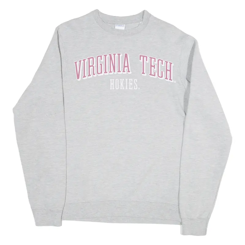 PORT & COMPANY Virginia Tech Hokies Womens Sweatshirt Grey USA M
