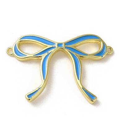 Brass Enamel Connector Charms