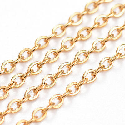 Handmade Ion Plating(IP) 304 Stainless Steel Cable Chains