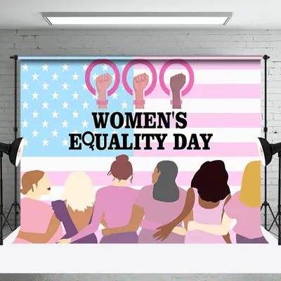 Usa Flag National Womens Equality Day Party Backdrop