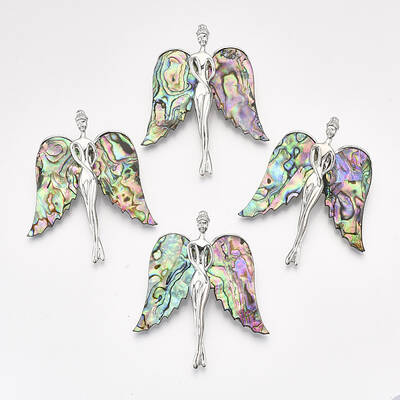 Abalone Shell/Paua Shell Brooches/Pendants