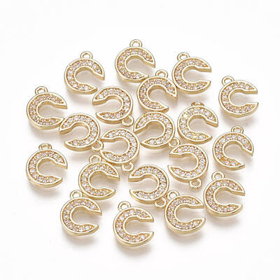 Brass Cubic Zirconia Charms