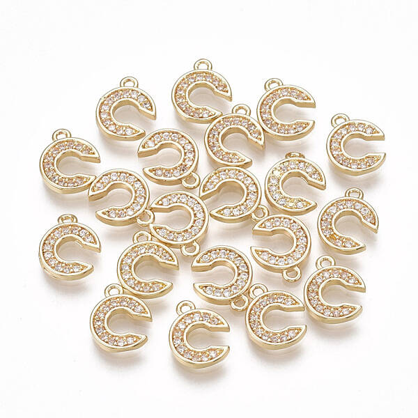 Brass Cubic Zirconia Charms