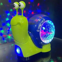 2024 Crawling Snail Design Music Toys, ElectricSnail Toy, Cute Electronic Animal Crawl Toy,Toys with Built-in LED Light, Inte...