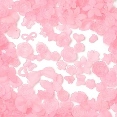 Frosted Transparent Acrylic Beads