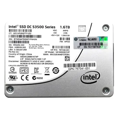 Intel SSDSC2BB016T4P | DC S3500 1.6TB Multi-Level Cell SATA 6Gb/s 2.5-Inch Solid State Drive