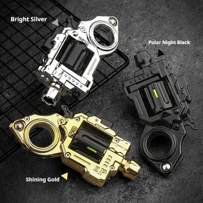 Mini Stress Relief Toy Metal Blaster Emittable Soft Bullet Gun Toy Fingertip Toys